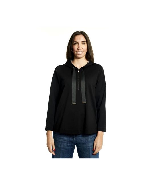 Hoodies Marina Rinaldi en coloris Black
