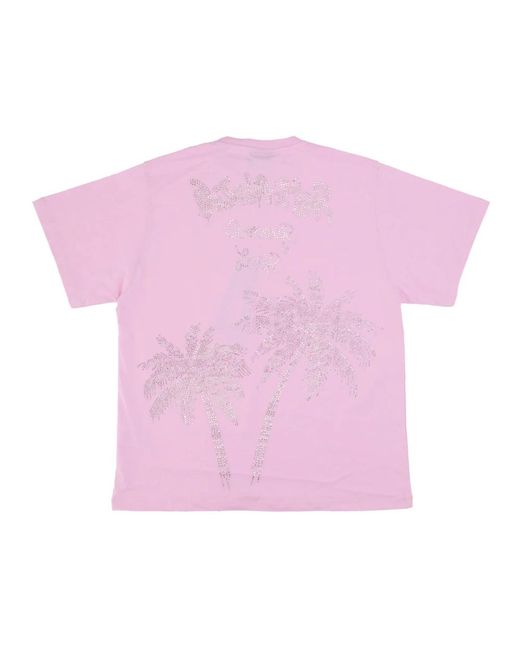 DISCLAIMER Pink Sommer lover strass tee