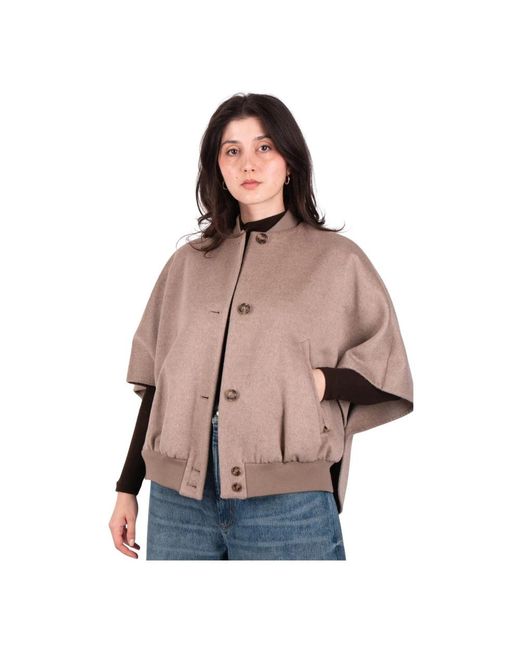 Max Mara Brown Bomber Jackets