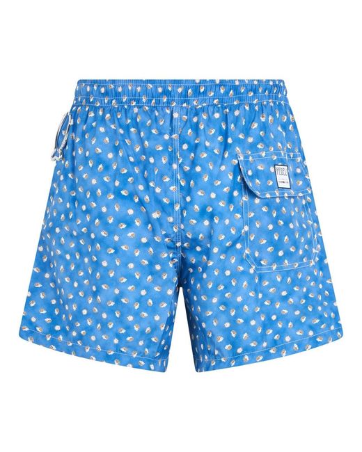 Fedeli Blue Beachwear for men