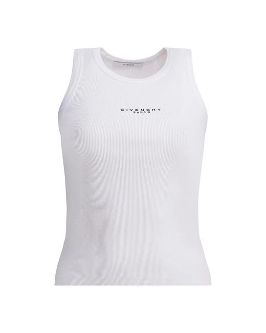 Givenchy White Sleeveless Tops