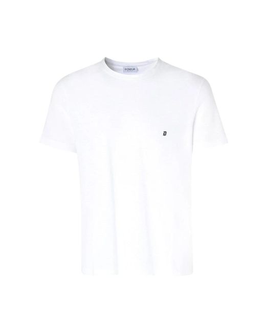 Dondup Weißes regular fit t-shirt in White für Herren