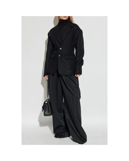 DSquared² Jassen ,Zwart ,Wol Wollen Jas in het Black
