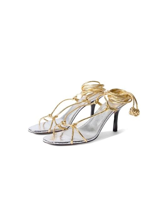 Jacquemus Metallic High Heel Sandals