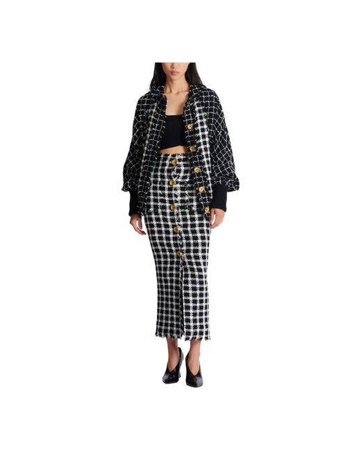 Balmain Oversized Bomberjack in het Black