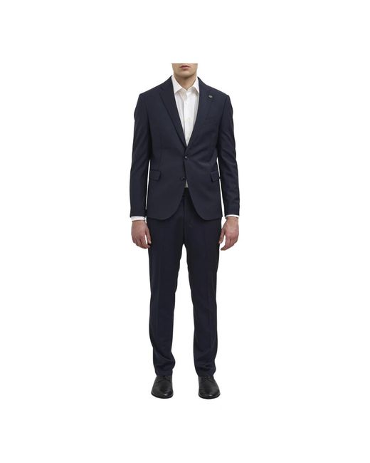 Daniele Alessandrini Blue Single Breasted Suits for men