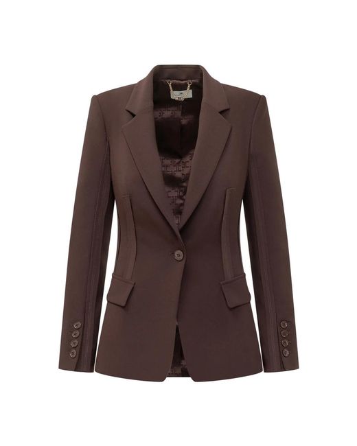 Elisabetta Franchi Brown Blazers