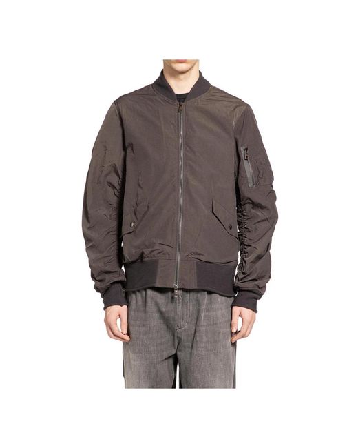 Giorgio Brato Brown Bomber Jackets for men
