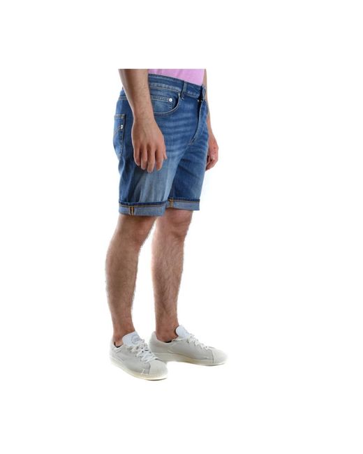 Dondup Blue Denim Shorts for men