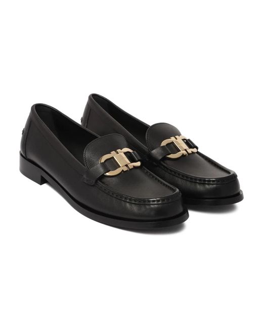 Ferragamo Black Loafers