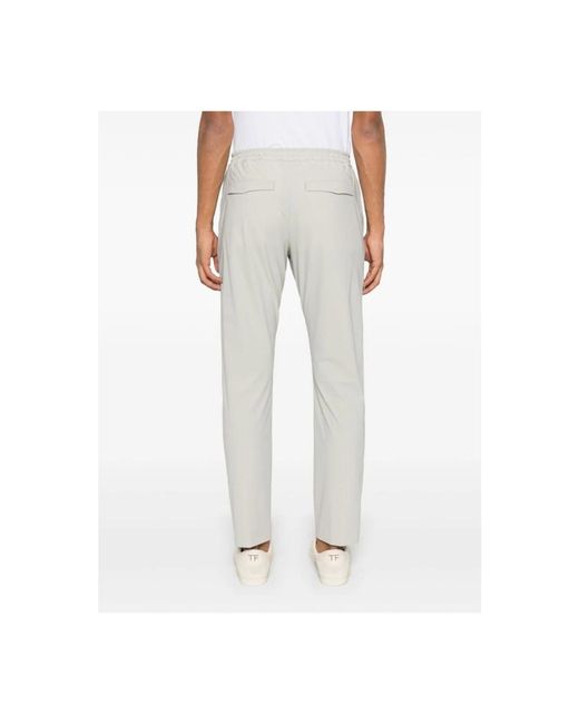 PT Torino Gray Straight Trousers for men