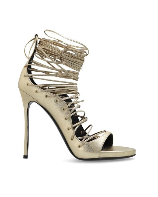 High Heel Sandals di DSquared² in Metallic