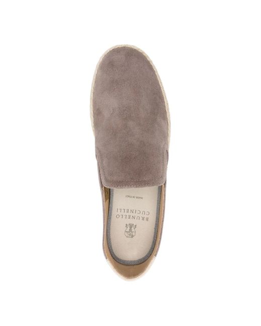 Brunello Cucinelli Loafers in het Gray voor heren