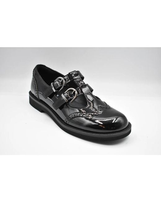 Jeannot Black Flat Shoes