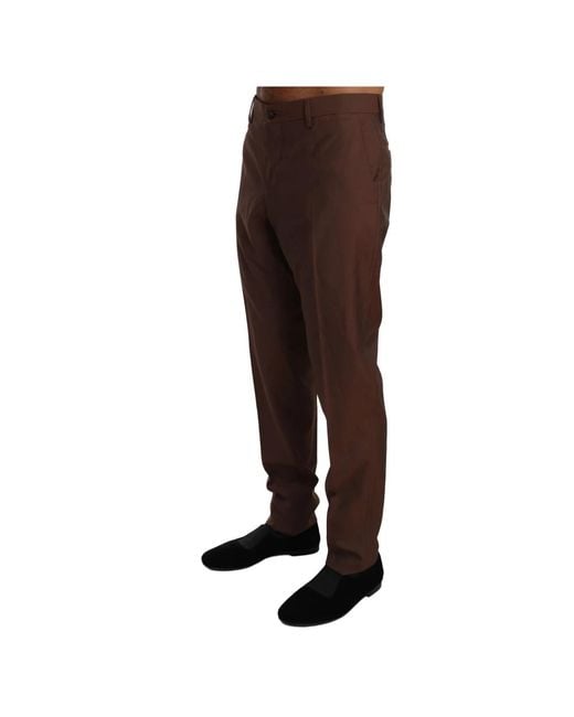 Dolce & Gabbana Brown Chinos for men