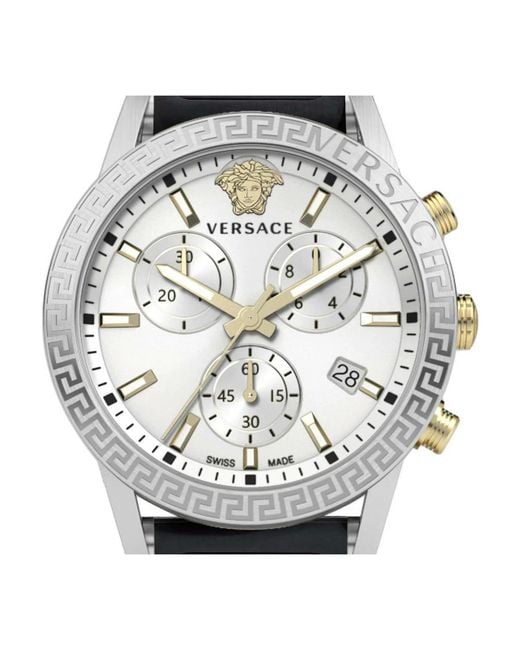 Versace Sport Tech Chronograaf 40 Mm in het Metallic
