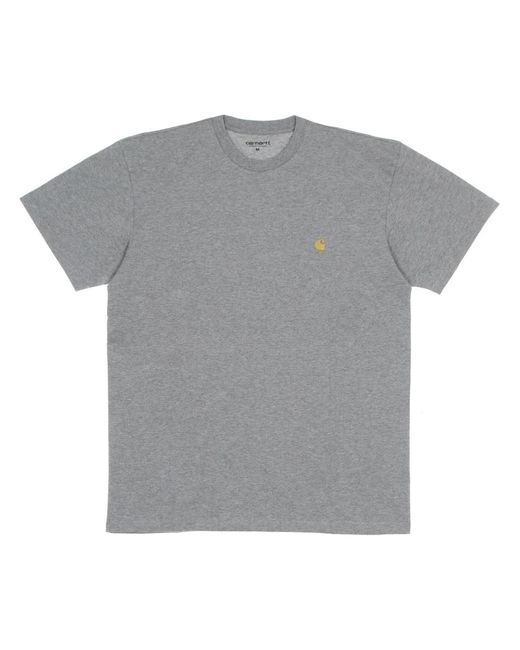 Carhartt T-Shirt Met Korte Mouwen En Ronde Hals in het Gray voor heren