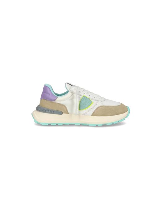 Philippe Model Schoenen ,Veelkleurig ,Katoen Antibes Sneakers in het Multicolor