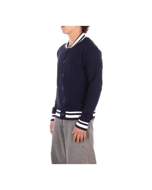 Alpha Studio Blue Cardigans for men
