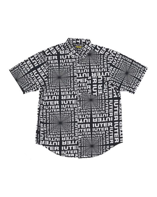 Iuter Black Short Sleeve Shirts for men