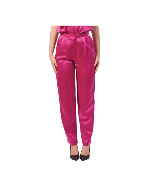 ARMANI EXCHANGE Pink Fuchsia high-waist hose