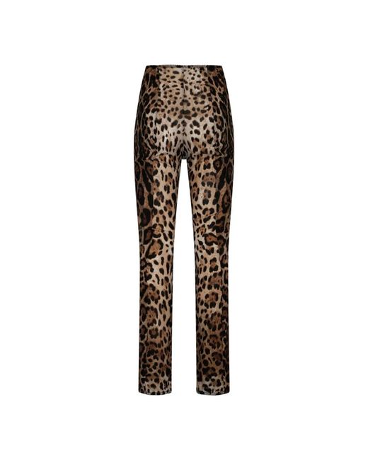 Slim-Fit Trousers Dolce & Gabbana de color Multicolor