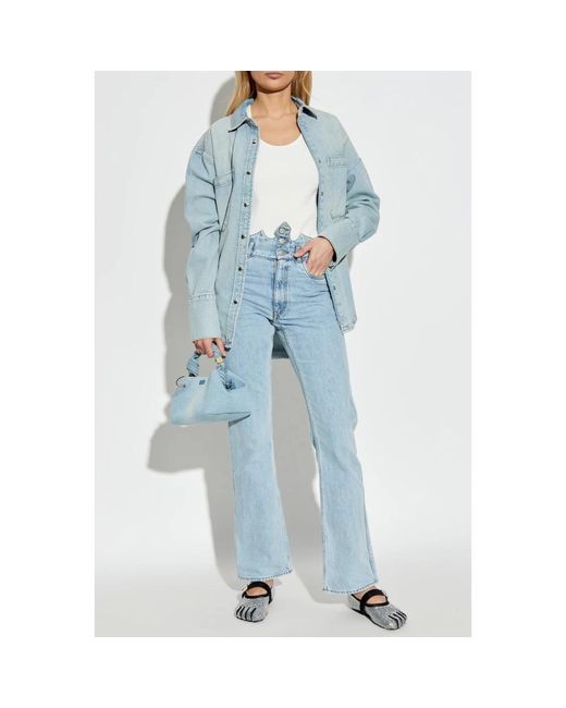 Boot-Cut Jeans Coperni de color Blue