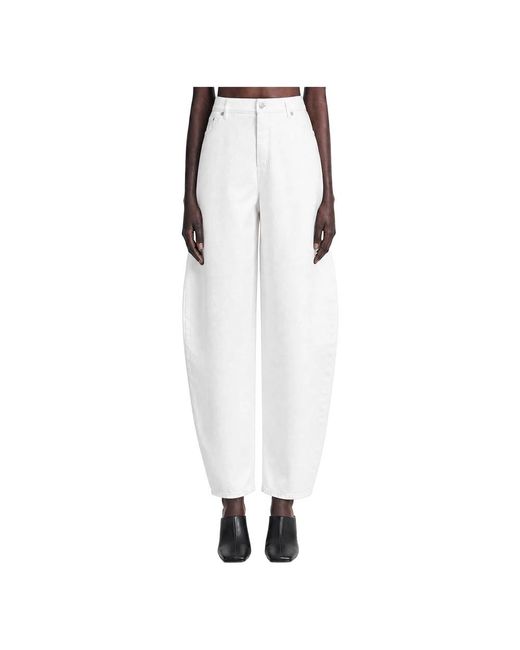 Alaïa White Loose Fit Jeans
