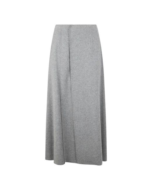 Alberta Ferretti Gray Midi Skirts