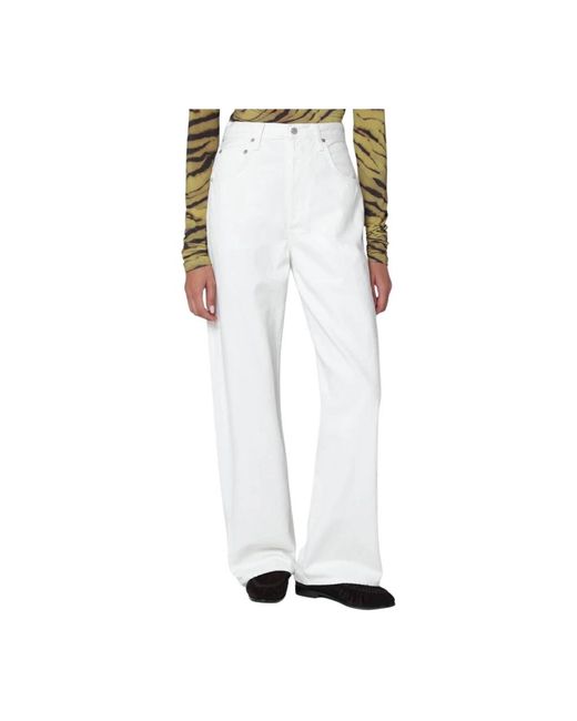 Citizens of Humanity White Wide Jeans