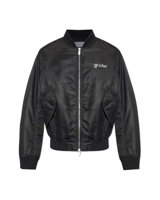 Off-White c/o Virgil Abloh Black Bomber Jackets for men