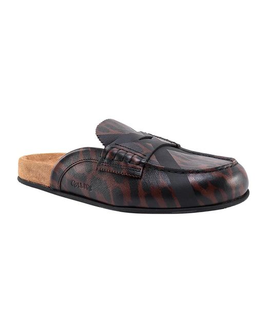 COLLEGE Brown Mules for men