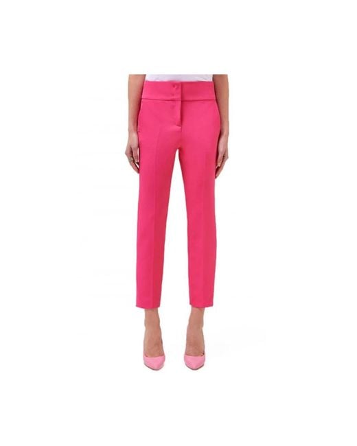 Blugirl Blumarine Pink Slim-fit Trousers