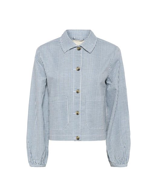 Cream Jassen ,Blauw ,Light Jacket in het Blue
