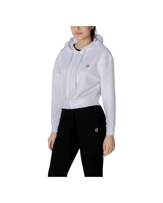 ARMANI EXCHANGE White Zip-Throughs