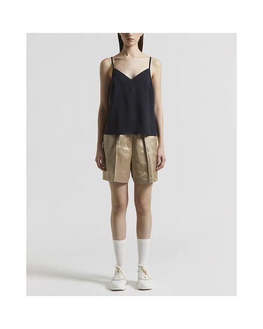 Peserico Black Technisches Cady-Crepe-Top