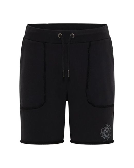 carlo colucci Black Casual Shorts for men