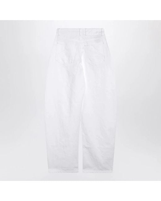 Alaïa White Wide Jeans