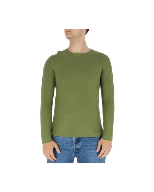 GAUDI Green Round-Neck Knitwear for men