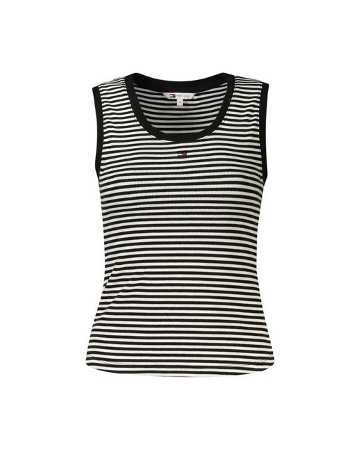 Tommy Hilfiger Black Sleeveless Tops
