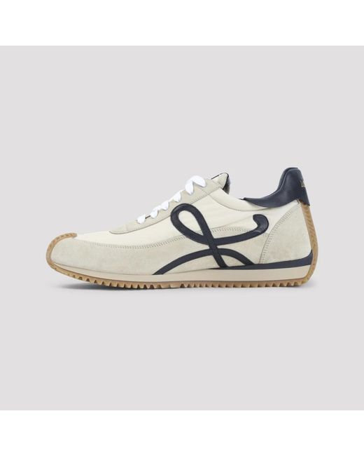 Loewe Schoenen ,Leer Flow Runner 2.0 Sneakers in het White voor heren