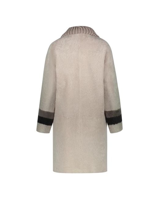 Lorena Antoniazzi Natural Single-Breasted Coats