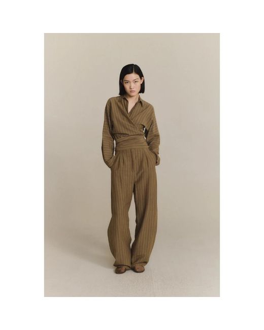 Cortana Natural Wide Trousers