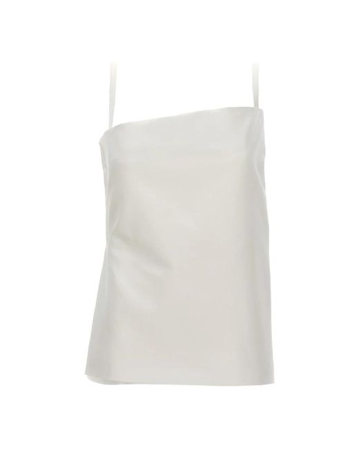 Sportmax White Sleeveless Tops