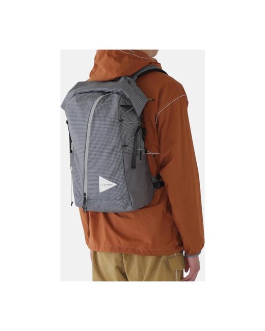 And Wander Gray Backpacks for men