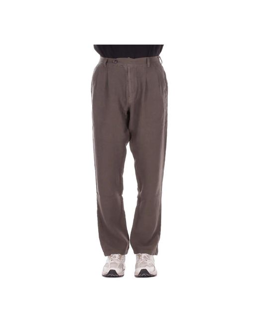 Mc2 Saint Barth Gray Wide Trousers for men