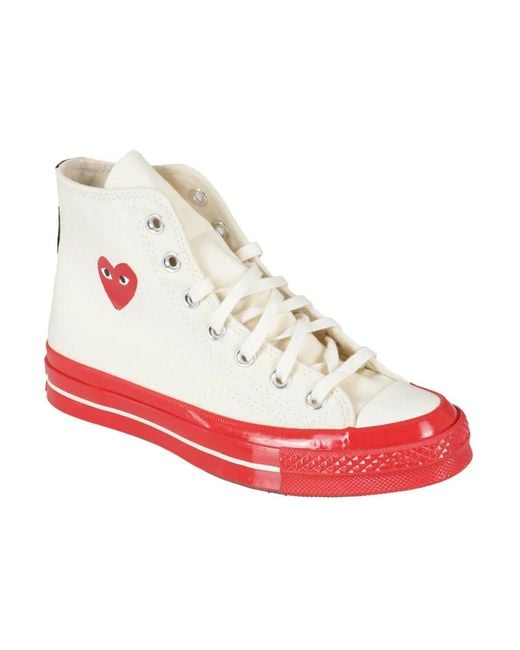 COMME DES GARÇONS PLAY Red Sneakers for men