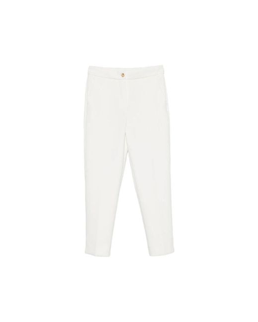 Max Mara Feroce Cropped Broek in het White