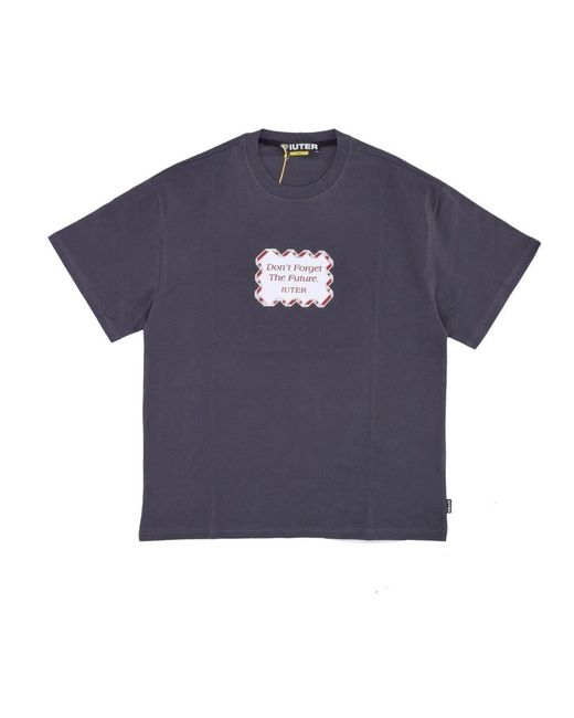 Iuter Future Tee Kurzarm Baumwoll T-Shirt in Blue für Herren
