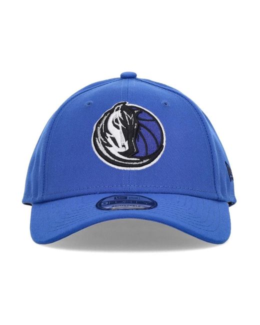 KTZ Accessoires ,Blauw ,Polyester Nba Dallas Mavericks Curvy Visor Hat in het Blue